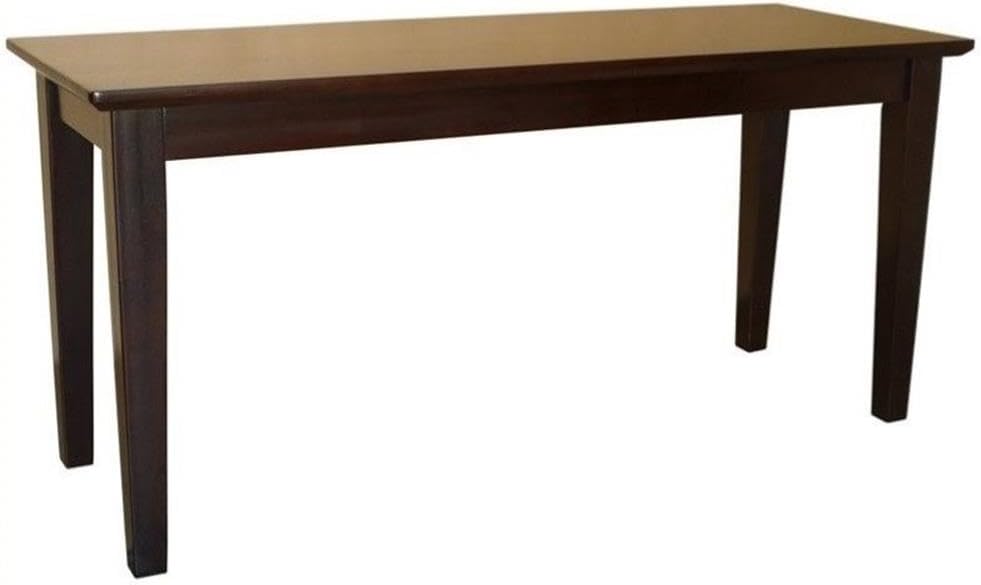 Whitewood BE15-39 Dining Essentials Shaker Styled Bench - RTA - Java