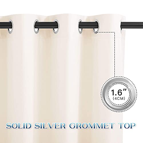 Stangh Soft Velvet Ombre Curtains Cream White To Navy Blue Gradient Print Curtains For Boys Teens Room Gorgeous Decor Blackout Grommet Window Drapery For Living Room Dining, W50 X L84, 2 Panels #TOP2