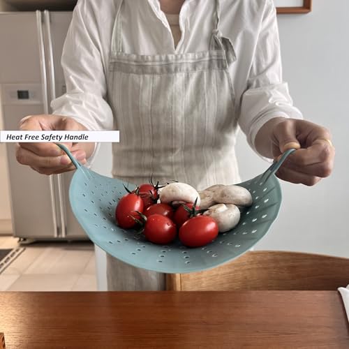 Insert vapeur en silicone flexible pour casserole panier menthe ajustable