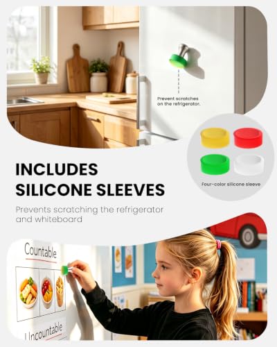 20Pcs Fridge Magnets,Strong Whiteboard Magnets - image 5