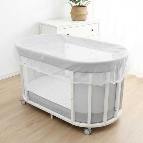 2 Pack Stroller Mosquito Net, Breathable Stroller Netting Mosquito for Baby, Portable Baby Bug Netting for Bassinet, Cradle, Playard, Travel Mini Crib - 4