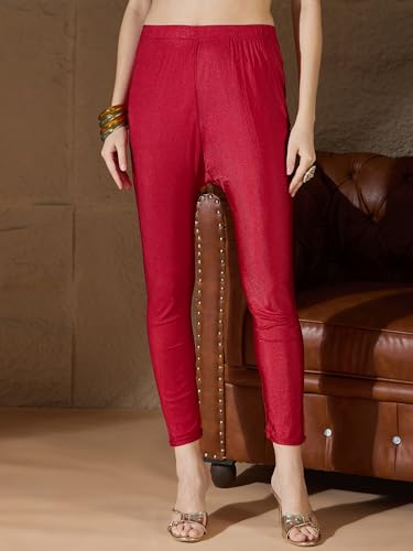 Image of Women's Chanderi Kurta with Legging and Dupatta | Modern & Traditional Blend Ethnic Wear Set | Festive & Casual Summer Kurti with Pants for Party Office & Ethnic Occasions