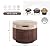 ELEXTYLE Round Fire Pit Cover,44 Inch Waterproof Outdoor Round Firepit Cover,Heavy Duty Patio Fire Pit Table Cover,Anti-Crack,Windproof Outdoor Firepit Cover,44”D X 24”H