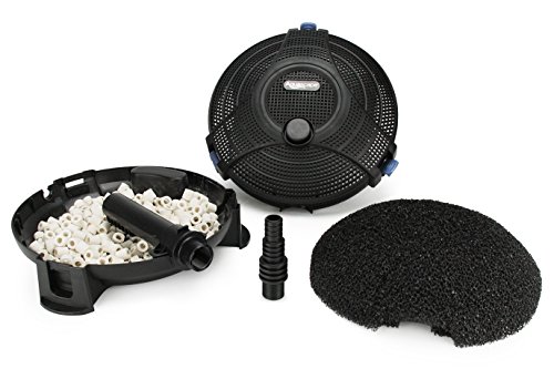 Aquascape 95110 Biological And Mechanical Submersible Pond Filter, Small Piece Of Pipe Or 3/4-Inch Threaded Fitting, Black #TOP1