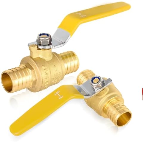 HeSun 2-PC PEX Brass Ball Valves Cover