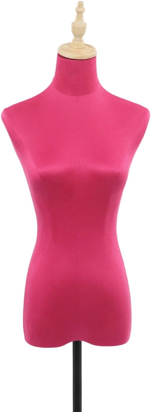 Female Mannequin Dress Form Torso, Wedding Dress Manikin Body Female Clothing Display Model with Casters, 4.27–6.23ft Height Adjustable for Dress Jewelry Display