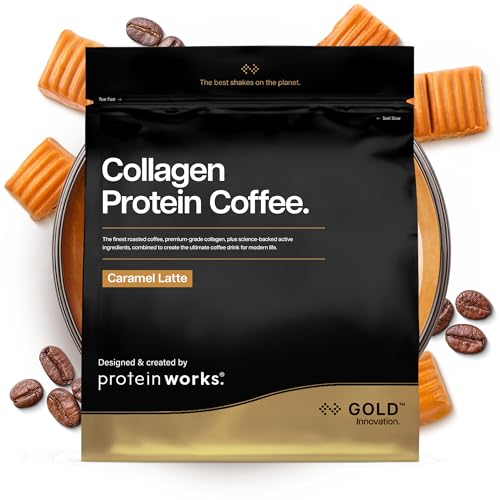 Protein Works | Collagen Protein Coffee - Gold Caramel Latte 475g
