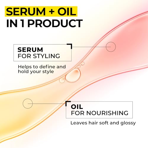 COLORLOMO Styling & Curl Defining Oil Serum | 24-Hour Touchable Hold Hair Oil for Natural & Styled Curly Hair l Heat Thermal Protection, Creates Smooth, Shiny, Lightweight Hair — view 5