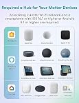 Meross Matter Prise intelligente 4 Faites votre valise, WiFi Sortie avec surveillance de l'énergie pour l'automatisation à domicile, à distance & Commande vocale, Compatible avec Alexa, Google, Apple HomeKit, et SmartThings, 2.4G Wi-Fi seulement