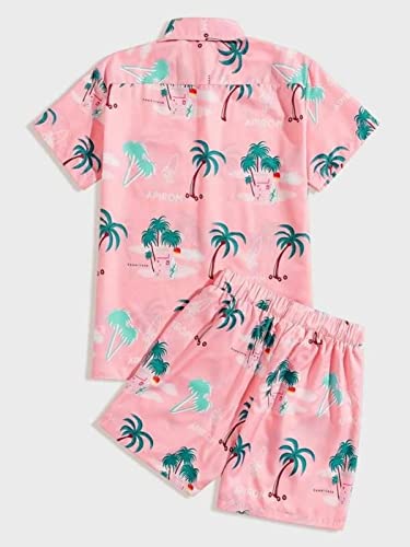 Image of Leriya Fashion Co-ord Set for Men T-Shirt & Shorts Nightwear Set | Summer Loungewear, Beachwear & Night Suit for Daily Comfort, Rayon, Striped