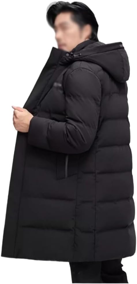 Middle-aged And Elderly Father Wear Down Jacket Male Long Winter Thick Warm Male Winter Coat