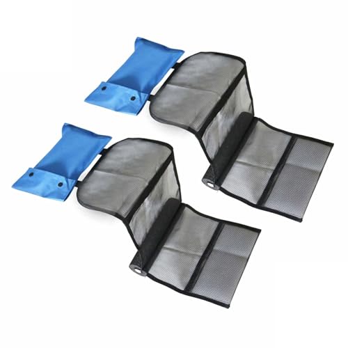 DEKKRYNFV Rampas de escape de animales, 2 unidades, protección para pájaros, fácil de usar, resistente a la corrosión, diseño de tela Oxford, red de vida silvestre para alberca