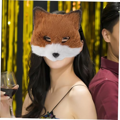 Set cosplay renard masque et queue pour fête mascarade et carnaval - 5