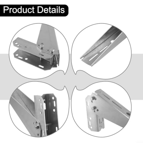 Soporte para panel solar de 30° ajustable a poste con tornillos inoxidables 3