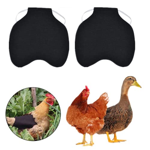 Selle de poules,2pack Protection dorsale pour poules ,Gilet pour Animaux De Compagnie, Vêtements De Poulet, Tablier De Selle De Poule De Volaille, Protection Plume De Gilet De Poulet Réglable Cover