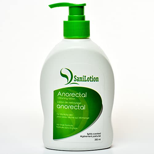 Sanilotion Hygienic Cleansing Lotion, Cleans, Moisturizes, and Hydrates Anorectal Area After Bowel Movement – Good for Daily Use
