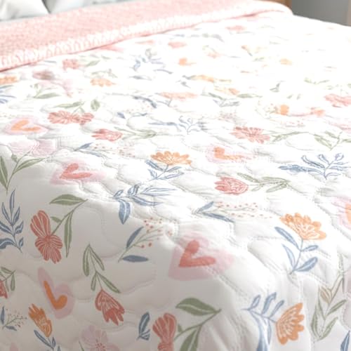 Image of Dohar Single | Double Bed 100% Cotton Blankets for Summer 90x100inch, 150GSM Ac Comforter and Cooling for Summer Classic Printed Design Quilt Ideal for Gifting (Pink, Single)