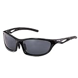 Duco Polarized Sunglasses for Cycling Running Golf Fishing and all Outdoor sports 100% TR 90 Flexible Unbreakable Frame 6211 Black Frame Grey Lens