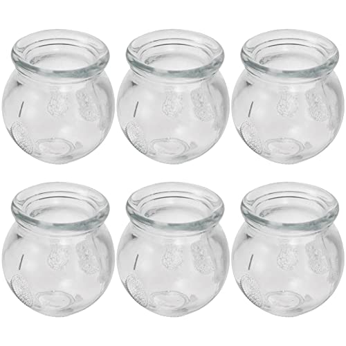 YARNOW Ensemble De 6 Ventouses En Verre 2.36 Pouces Pour Thérapie Par Ventouses Chinoise Massage Bien-Être Usage Domestique