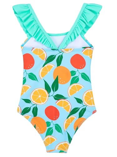 Image of DAXIANG Girls Ruffles One Piece Swimsuits Quick Dry Beach Sport Swimwear Toddler Kids Mermaid Unicorn Bathing Suit 4-10 Years