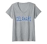 Photo Gallery donna t-shirt vintage delaware retrò delaware blu oro effetto sbiadito maglietta con collo a v Photo Gallery donna t-shirt vintage delaware retrò delaware blu oro effetto sbiadito maglietta con collo a v