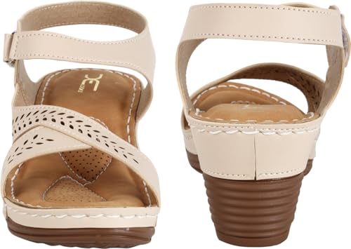 XE Looks Comfortable Doctor Sole Wedges Sandals For Women - Image 7