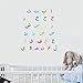 Produktbild Yanqiao Wandsticker arabisches Alphabet, für Kinderzimmer, bunt mehrfarbig