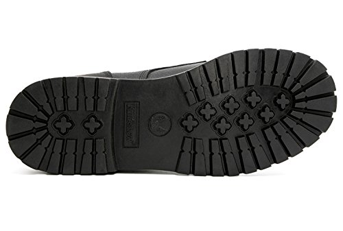 kingshow Men's 1366 Water Resistant Premium Work Boots (10.5 D(M) US Men's, Black1366)