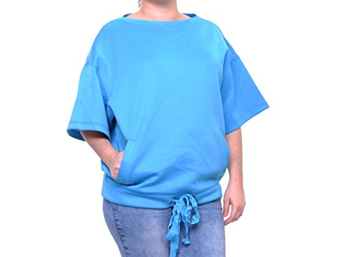 Anne Klein Women's Tie Front Top Size M Blue