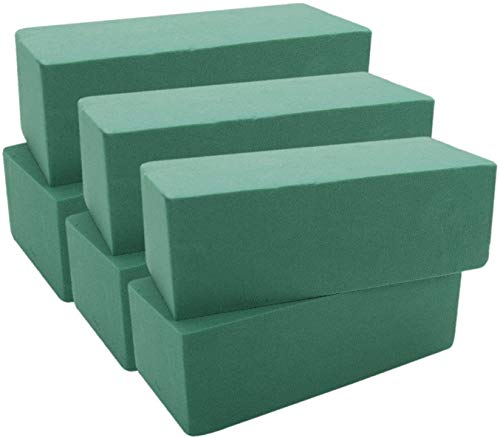 Andifany 6 piezas de flores de ladrillo de espuma floral de embalaje de flores arreglo flores suministros para flores artificiales plantas deCor