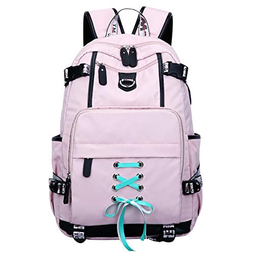 Mochilas Escolares Juveniles Chicas Mochila Escolar Juvenil Niña Colegio Instituto Mujer Mochilas Universitarias Grandes Maletas Bolsos Escolares para Secundaria Portatil Impermeables Viaje Rosa