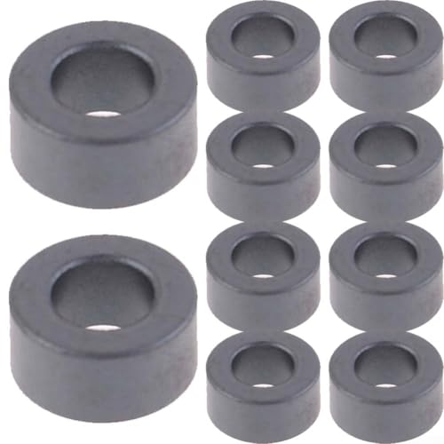 Jotekonoby Kit de anillos de núcleo de ferrita a presión, 10 piezas para filtro de ruido de cuentas de supresión, núcleo de interferencia RF, anillo magnético de alta frecuencia para cables (A)