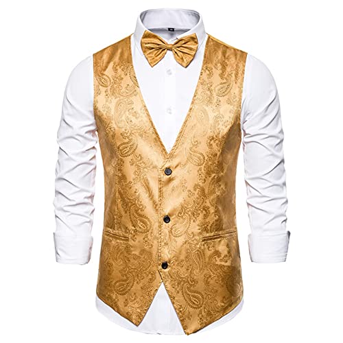 Chaleco de fiesta para bodas con corte ajustado retro para invitados 3