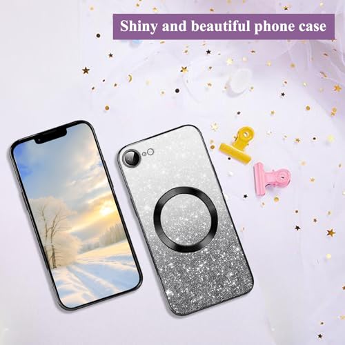 Coque iPhone 16e paillettes MagSafe protection complète objectif