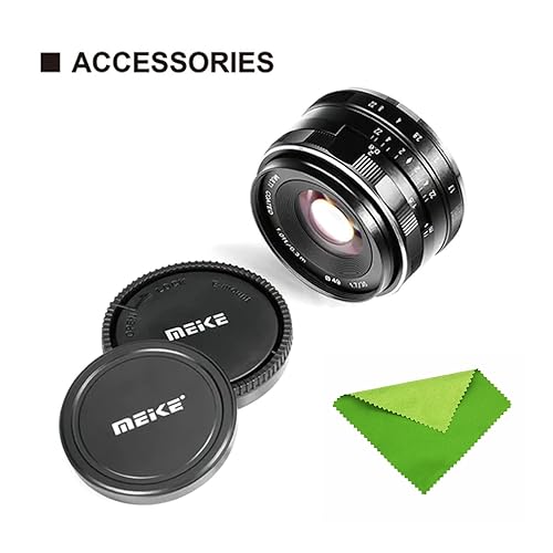 Meike 35mm F1.7 X-Mount APS-C Lente de foco manual de grande abertura para Fujifilm Fuji X-Mount câm