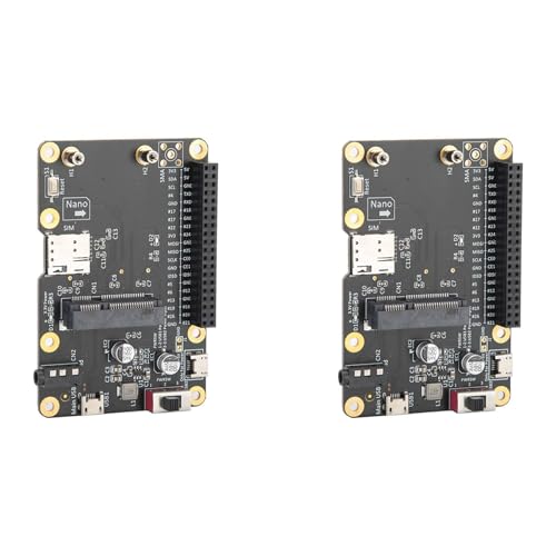 Pyugxab 2X Mini 3G / 4G / LTE MóDulo Hat Placa de ExpansióN USB PortáTil con Ranura para Tarjeta SIM Tarjeta Adaptadora Vertical para