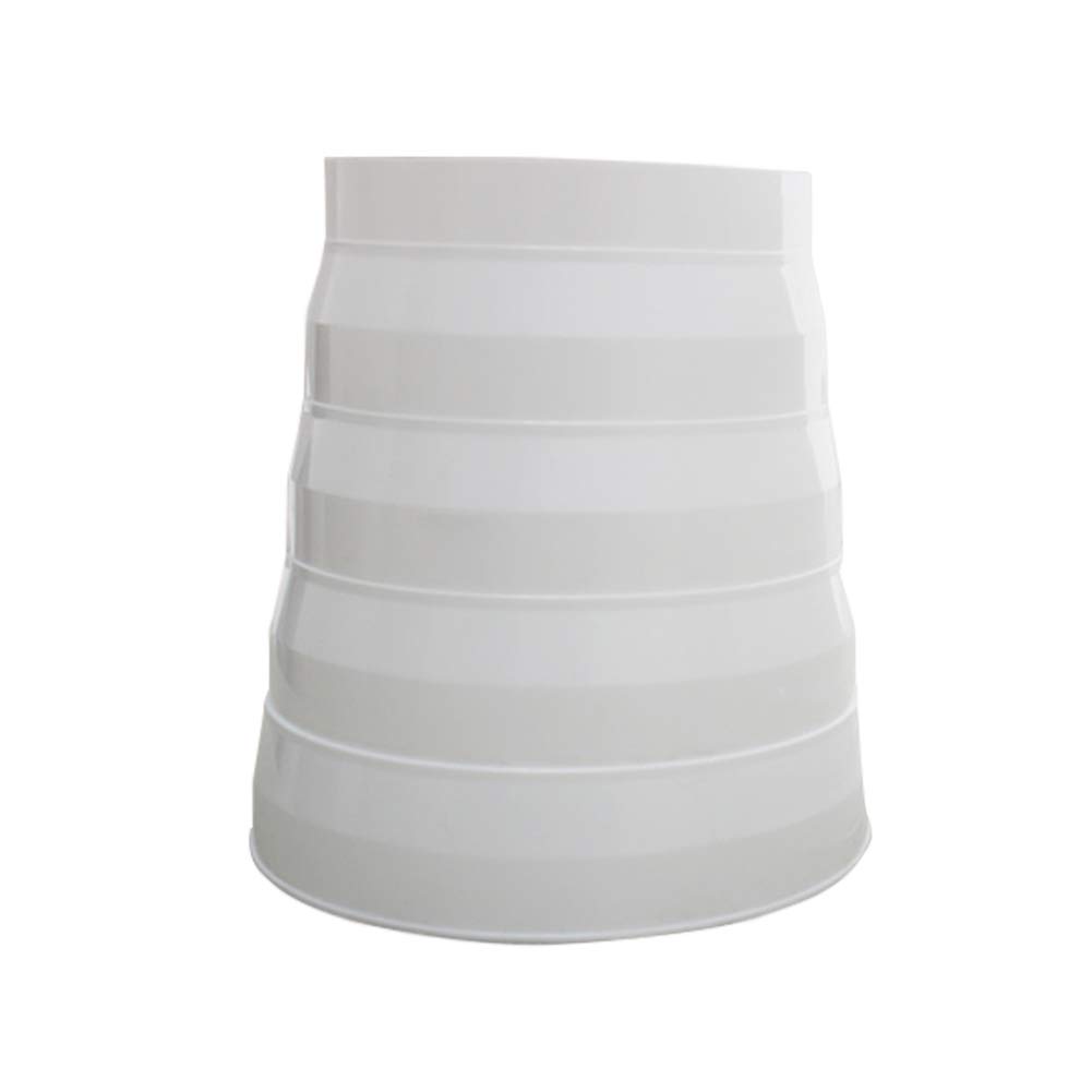 Yiliankeji White Plastic Round Fittings Duct Pipe Reducer - Ducting Pipe Multi Reducer Extractor Fan Ventilation Hose Connector Adapter 140Mm 150Mm 160Mm 170Mm 180Mm