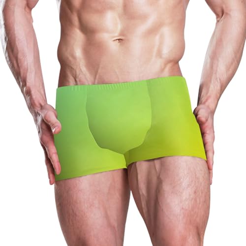 Light Green Green Mens Swim Trunk Swimwear Bathing Suit Swim Brief Square Leg Board Short S Light Green Green2