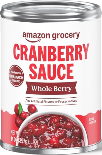Amazon Grocery, Whole Berry Cranberry Sauce, 14 oz (Previously Amazon Fresh, Packaging May Vary)