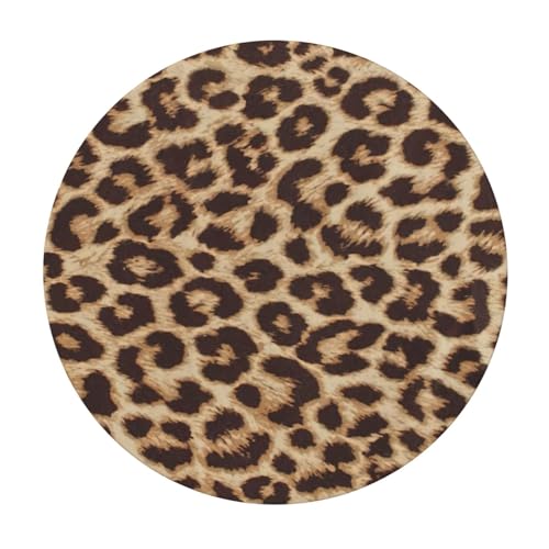 Nappe ronde imprimé léopard pour table de mariage et buffet