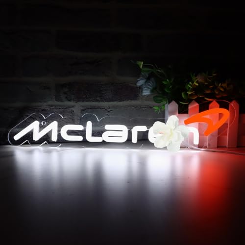 Image of WonderfulLife Car Logo Neon Sign for Garage Decor,Led Lights for Bar or Man Cave,Unique Car Enthusiast Gift,Bright and Eye-Catching Wall Art.
