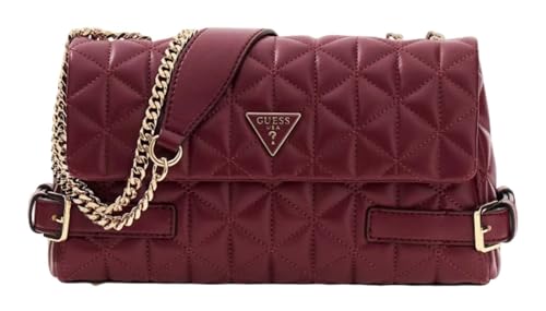 Sac bandoulière GUESS Paisleigh Burgundy pour vos sorties et soirées