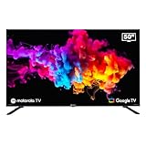 Motorola Smart TV 50 Pulgadas 4K UHD Marco Ultra Delgado, Televisor Inteligente Android TV, Asistente de Google, Sonido...