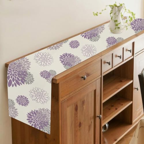 Chemin de table dahlia violet pour sublimer une table terne