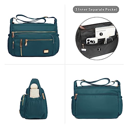 Image of NPBAG Crossbody Bag for Women, Shoulder Purse Handbag Messenger Bag, Trendy Pocketbooks, Waterproof and Multi-Pockets