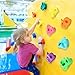 Meooeck 72 Pcs Kids Rock Wall Climbing Holds Set Colorful Grips with Mounting Screws and Hardware for DIY Indoor Outdoor Backyard Playground Play Set Back to School Birthday Gift(Pastel Color)