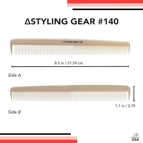 Peines grandes Styling Gear #140 para barbería 2 piezas miniatura 3