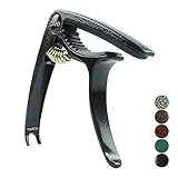 Versátil: esta cejilla bien diseñada es perfecta para guitarras acústicas y eléctricas de 6 cuerdas, también adecuada para diferentes instrumentos (ukelele, banjo, bajo, mandolina). Es un regalo ideal para profesionales y principiantes, hombres y mujeres
