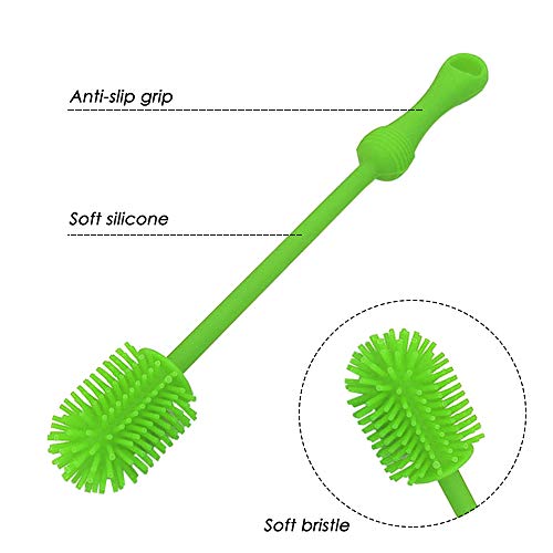 Set of 7,Multipurpose Bottle Brush Cleaning Set, findTop Bottle Cleaners for Baby Bottles, Washing Narrow Wine/Beer Bottles, Thermos, Sports Water Bottles, Plus Kettle Spout/Lid Brush - Thumbnail 2