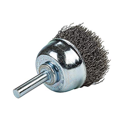 Image of Forney 60004 Cup Brush, Coarse Crimped Wire with 1 /4-Inch Shank, 1-1 /2-Inch